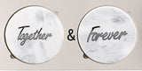 ''Together + Forever" - Marble Coaster Set