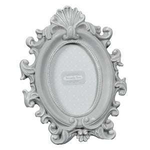 Ornate Grey Small Photo Frame (OVAL)