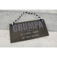 GRUMPA sign