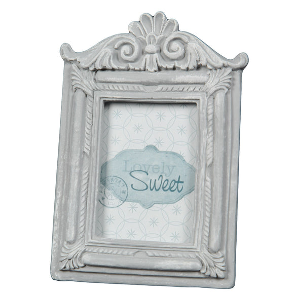 Ornate Grey Small Photo Frame