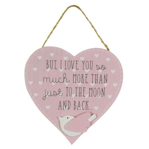 But I Love You... Pink Heart Plaque