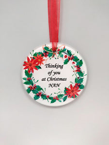 NAN Glass Ornament