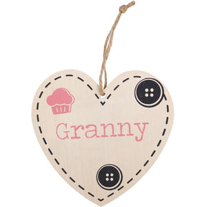 Granny Heart Plaque