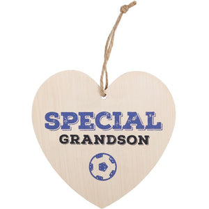 Special Grandson Heart Plaque