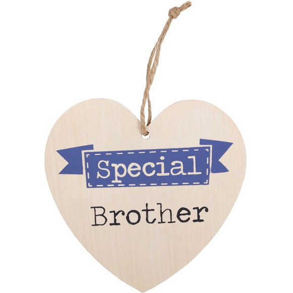 Special Brother Heart Plaque