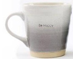 BE HAPPY Embossed Mugs