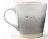 BE HAPPY Embossed Mugs