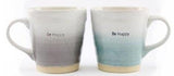 BE HAPPY Embossed Mugs