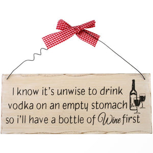 Unwise To Drink... Plaque