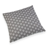 Grey Flower Cushion + Filler