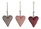 Velvet Heart Ornament - 23cm