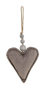 Velvet Heart Ornament - 18cm