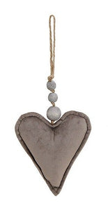 Velvet Heart Ornament - 23cm