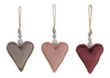 Velvet Heart Ornament - 18cm