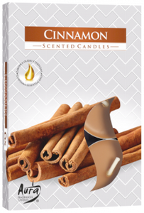 CINNAMON - x6 scented tealight candles