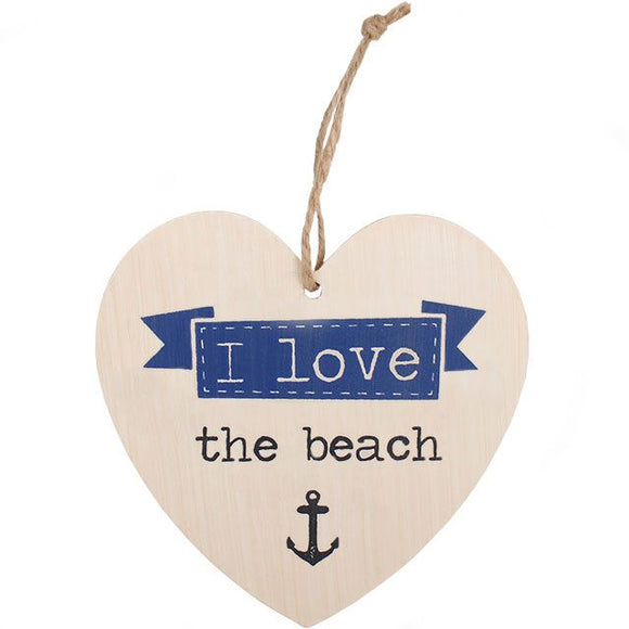 Love Beach Heart Plaque