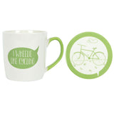 I Wheelie Like Cycling - Mug & Coaster Set