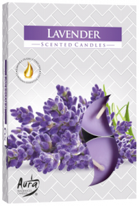 LAVENDER - x6 scented tealight candles