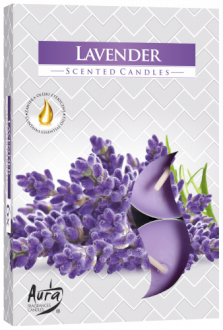 LAVENDER - x6 scented tealight candles