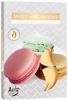 SWEET MACAROONS - x6 scented tealight candles