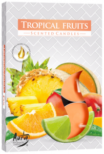 TROPICAL FRUITS - x6 scented tealight candles