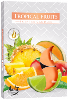 TROPICAL FRUITS - x6 scented tealight candles