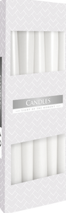 WHITE - Tapered Candle